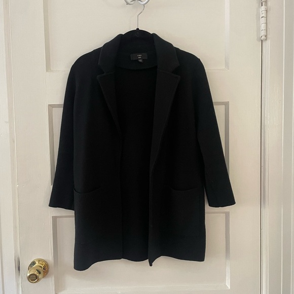 J Crew Sophie Open Front Sweater Blazer - Black - Picture 4 of 5